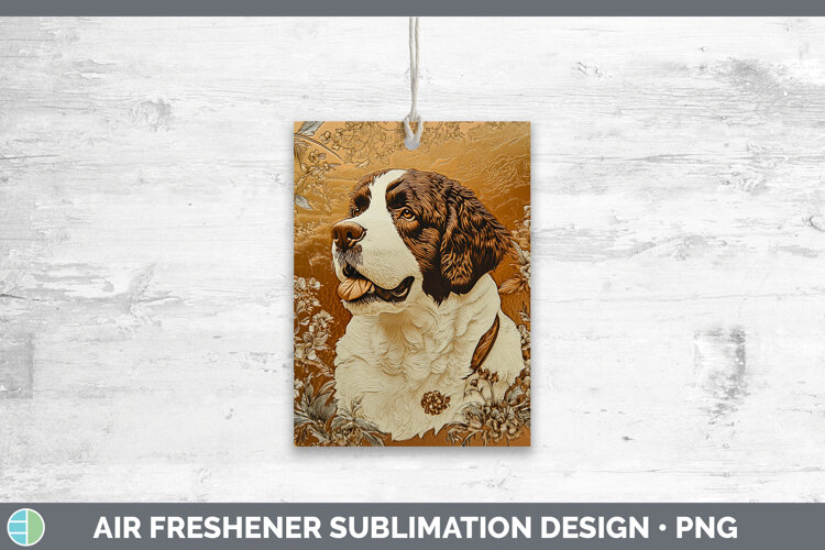 GorgeousDogs 01 Copper Relief Air Freshener design.