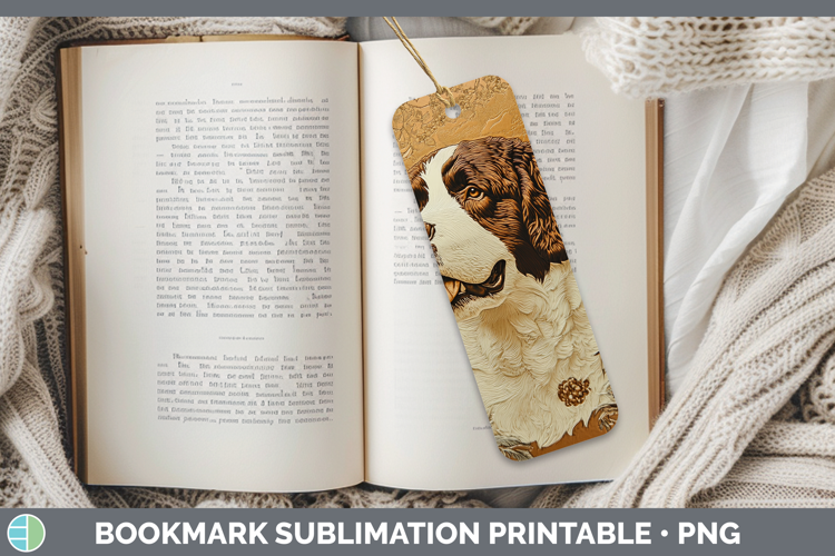 Dogs 01 Copper Relief Saint Bernard Bookmark Sublimation Pri