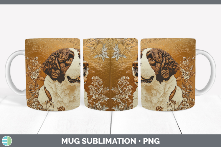 GorgeousDogs 01 Copper Relief Mug Wrap design.