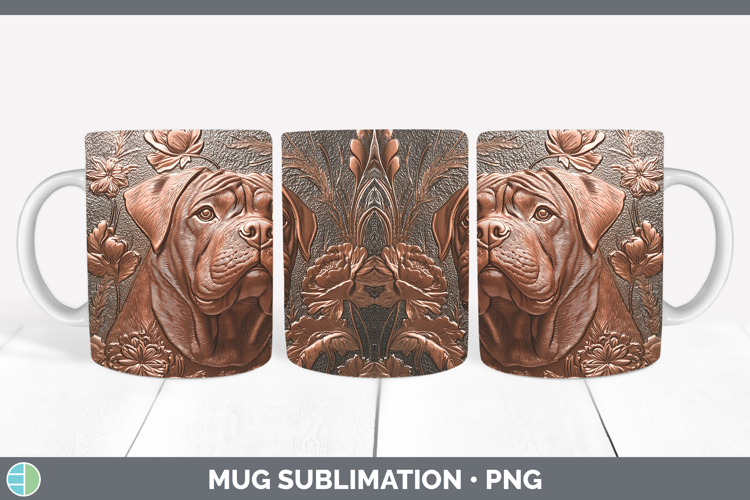 Dogs 01 Copper Relief Shar Pei Mug Wrap Sublimation Coffee C