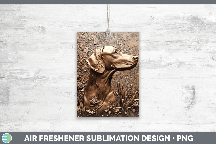 Dogs 01 Copper Relief Weimaraner Air Freshener Sublimation C