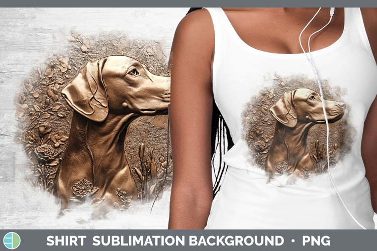 Dogs 01 Copper Relief Weimaraner Shirt Sublimation Sublimati