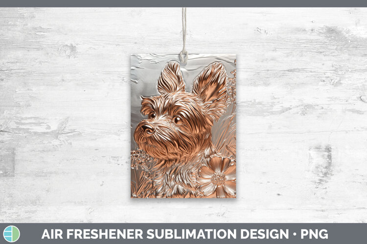 GorgeousDogs 01 Copper Relief Air Freshener design.