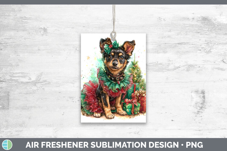 GorgeousDogs 01 Cute Christmas Air Freshener design.