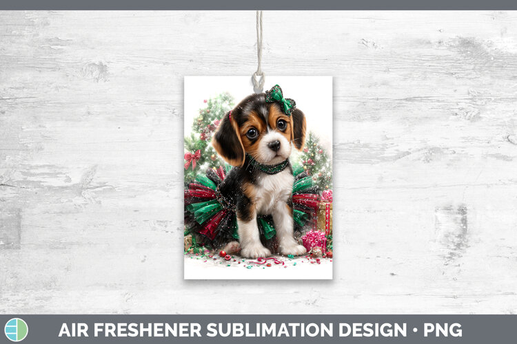 GorgeousDogs 01 Cute Christmas Air Freshener design.