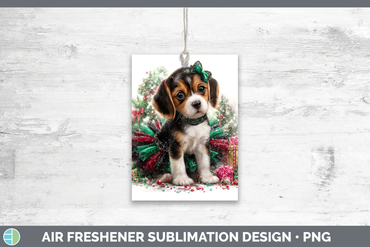 Beagle Dogs 01 Cute Christmas Air Freshener Sublimation Desi