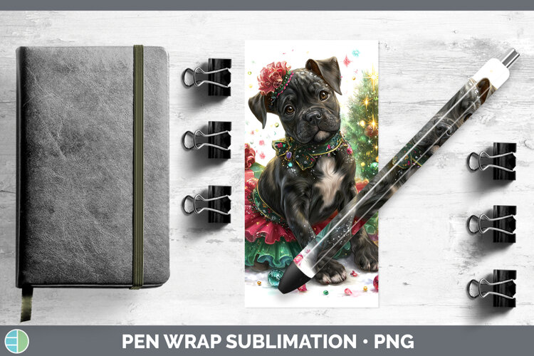 GorgeousDogs 01 Cute Christmas Pen Wrap design.