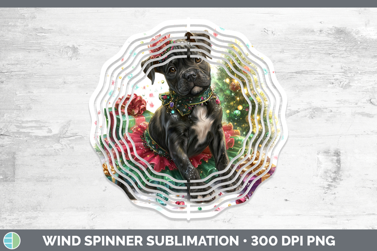 Cane Corso Dogs 01 Cute Christmas Wind Spinner Sublimation D