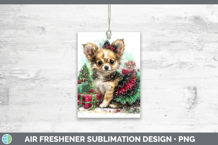 Chihuahua Dogs 01 Cute Christmas Air Freshener Sublimation D