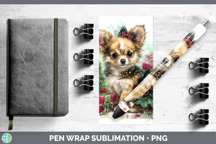 GorgeousDogs 01 Cute Christmas Pen Wrap design.