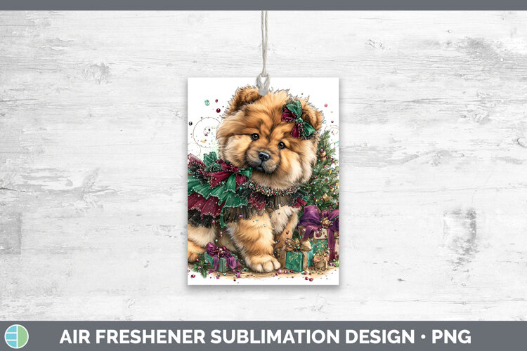 GorgeousDogs 01 Cute Christmas Air Freshener design.