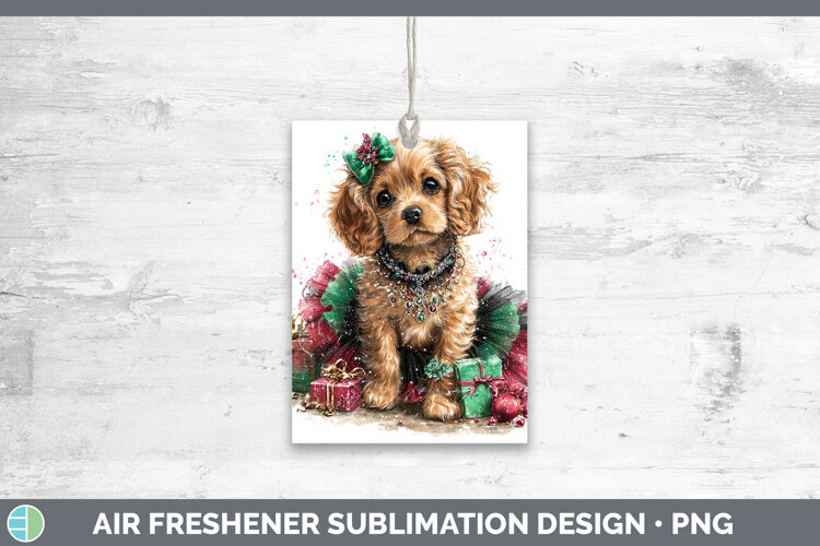 GorgeousDogs 01 Cute Christmas Air Freshener design.