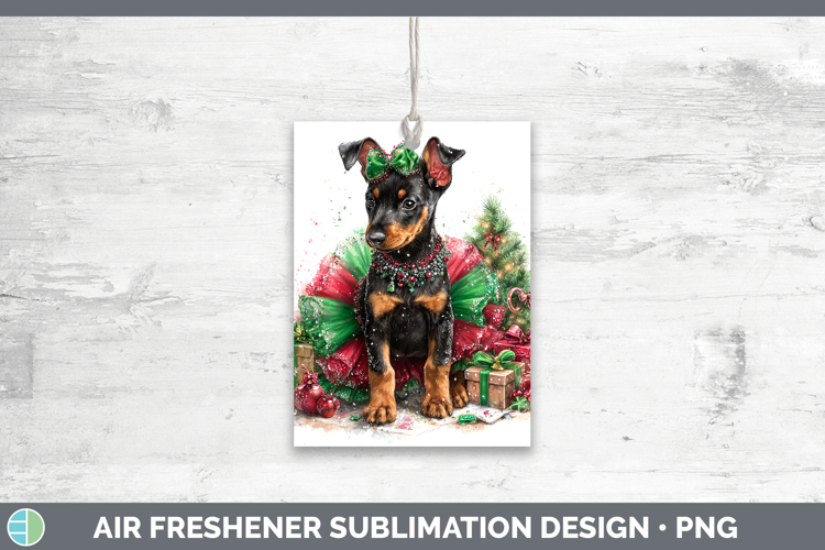 Doberman Pinscher Dogs 01 Cute Christmas Air Freshener Subli