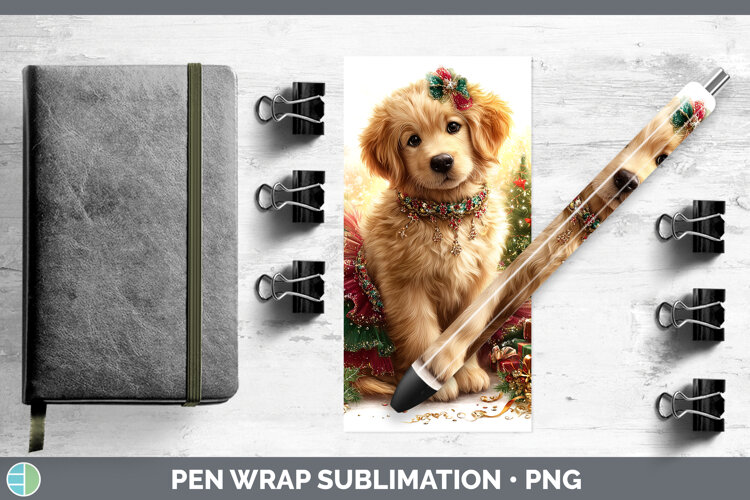 GorgeousDogs 01 Cute Christmas Pen Wrap design.