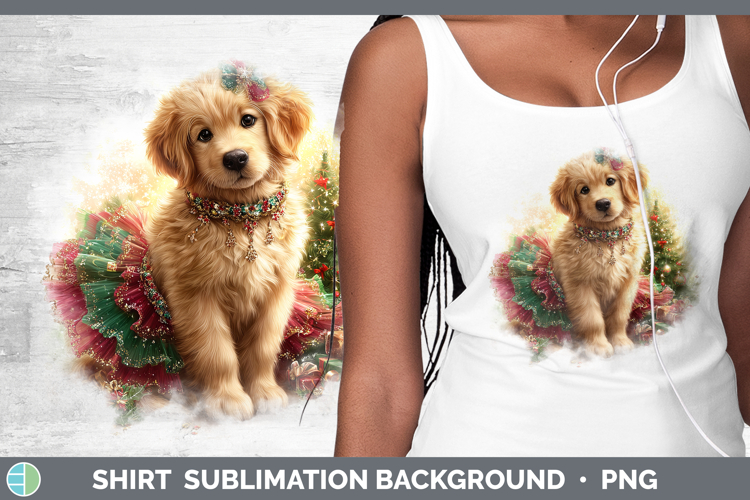 Golden Retriever Dogs 01 Cute Christmas Shirt Sublimation De