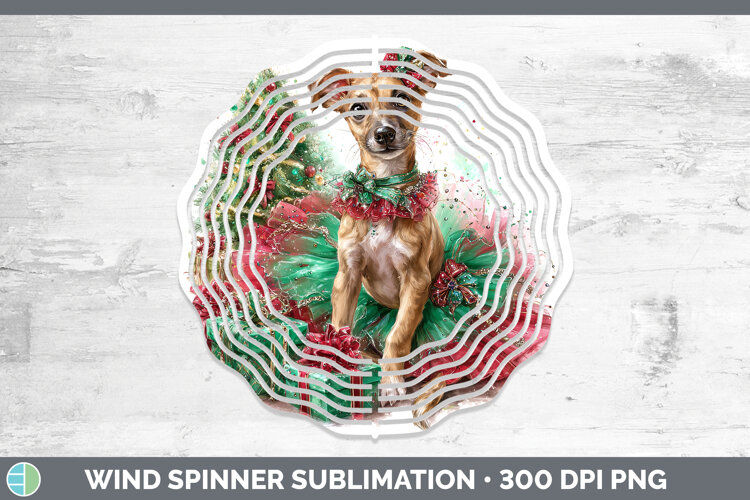 GorgeousDogs 01 Cute Christmas Wind Spinner design.