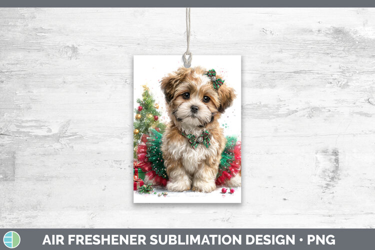 GorgeousDogs 01 Cute Christmas Air Freshener design.