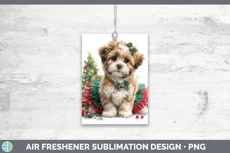 Lhasa Apso Dogs 01 Cute Christmas Air Freshener Sublimation