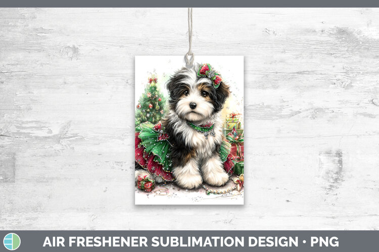 GorgeousDogs 01 Cute Christmas Air Freshener design.