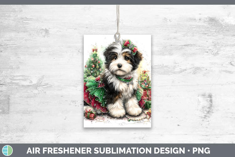 Old English Sheepdog Dogs 01 Cute Christmas Air Freshener Su