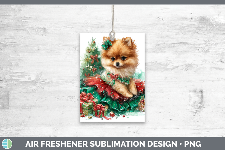 Pomeranian Dogs 01 Cute Christmas Air Freshener Sublimation