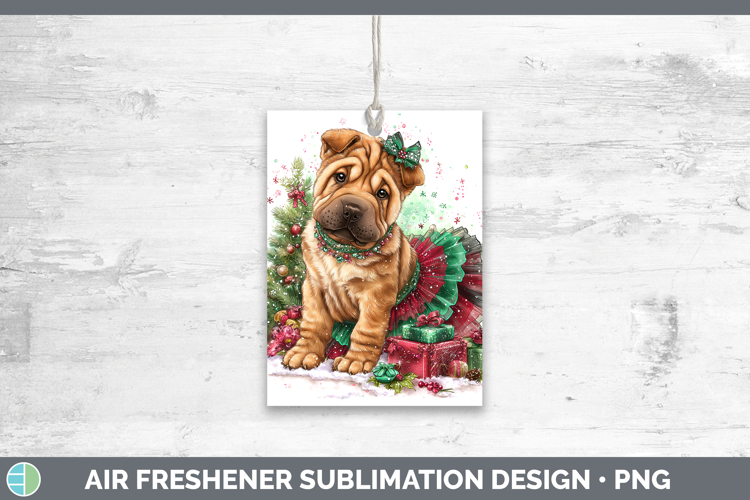 Shar Pei Dogs 01 Cute Christmas Air Freshener Sublimation De