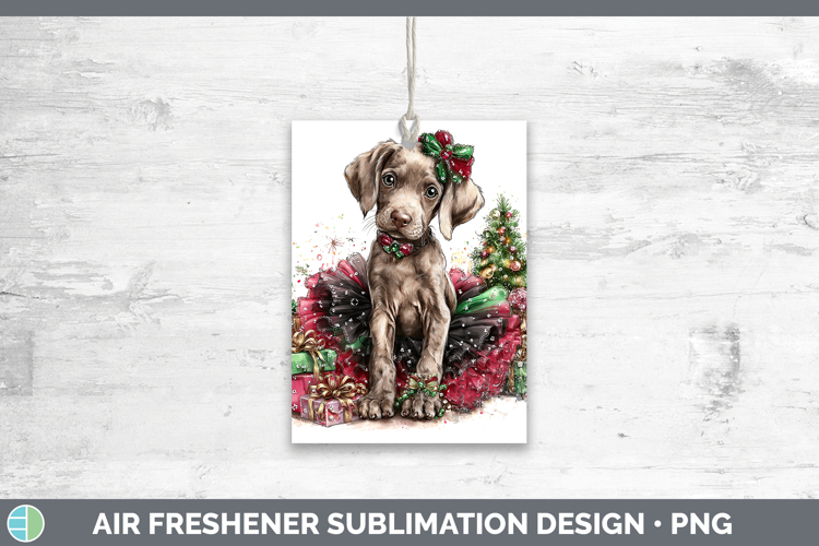 Weimaraner Dogs 01 Cute Christmas Air Freshener Sublimation