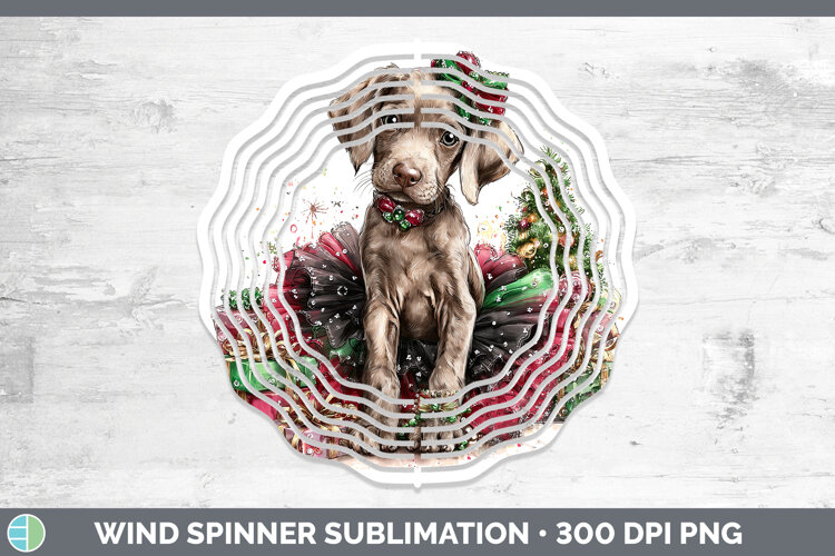 GorgeousDogs 01 Cute Christmas Wind Spinner design.