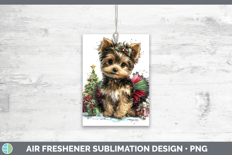 Yorkshire Terrier Dogs 01 Cute Christmas Air Freshener Subli