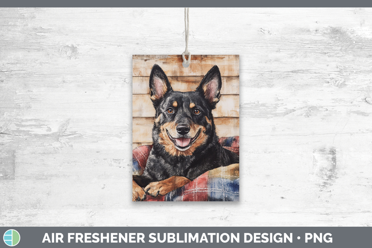 Dogs 01 Flannel Australian Kelpie Air Freshener Sublimation