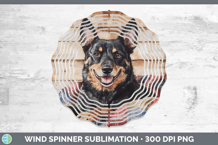 GorgeousDogs 01 Flannel Wind Spinner design.