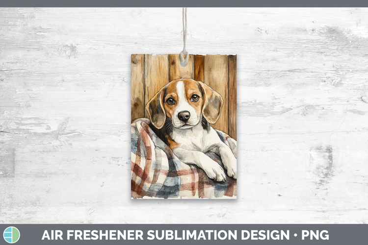 Dogs 01 Flannel Beagle Air Freshener Sublimation Car Freshen
