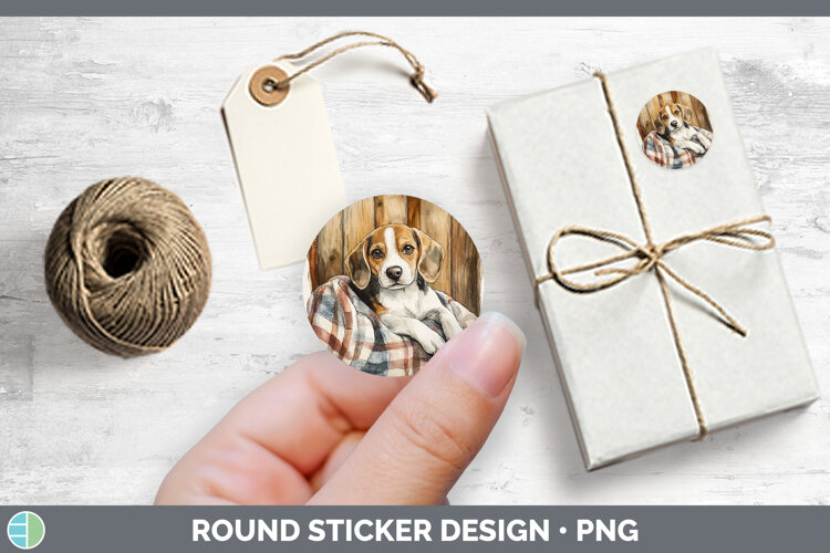 GorgeousDogs 01 Flannel Stickers design.