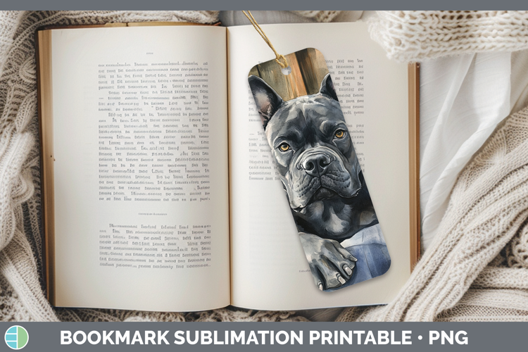 Dogs 01 Flannel Cane Corso Bookmark Sublimation Printable De