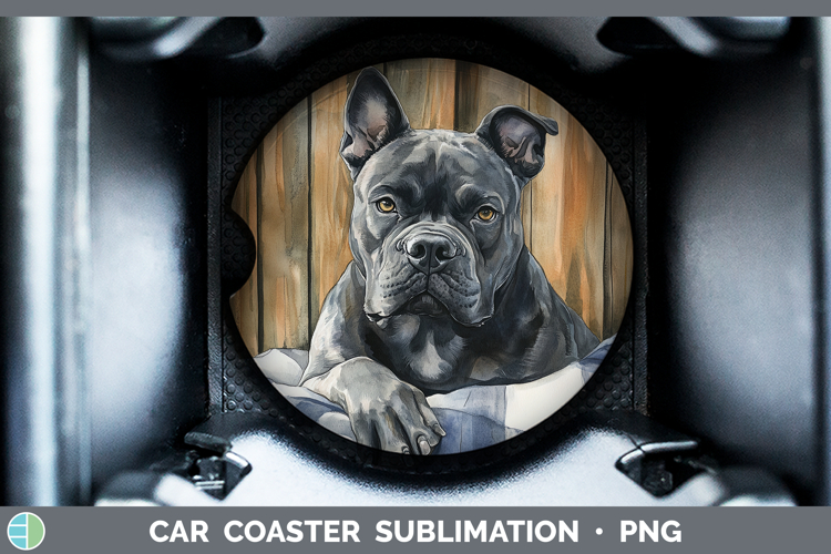 Dogs 01 Flannel Cane Corso Car Coaster Sublimation Designs