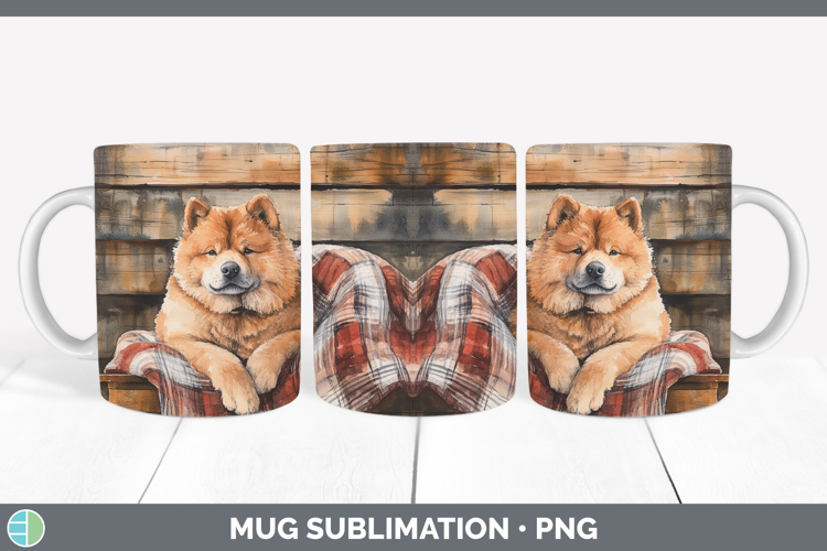 Dogs 01 Flannel Chow Chow Mug Wrap Sublimation Coffee Cup De