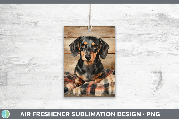 Dogs 01 Flannel Dachshund Air Freshener Sublimation Car Fres