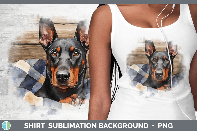 Dogs 01 Flannel Doberman Pinscher Shirt Sublimation Backgrou