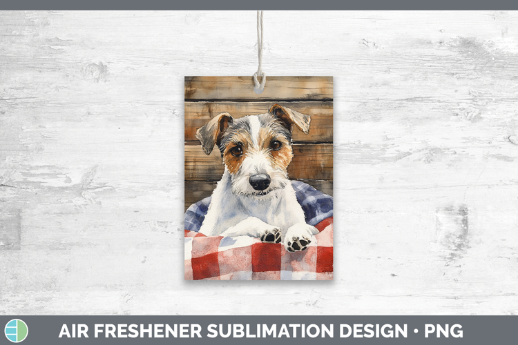 Dogs 01 Flannel Fox Terrier Air Freshener Sublimation Car Fr