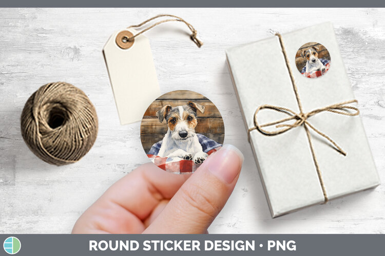 GorgeousDogs 01 Flannel Stickers design.