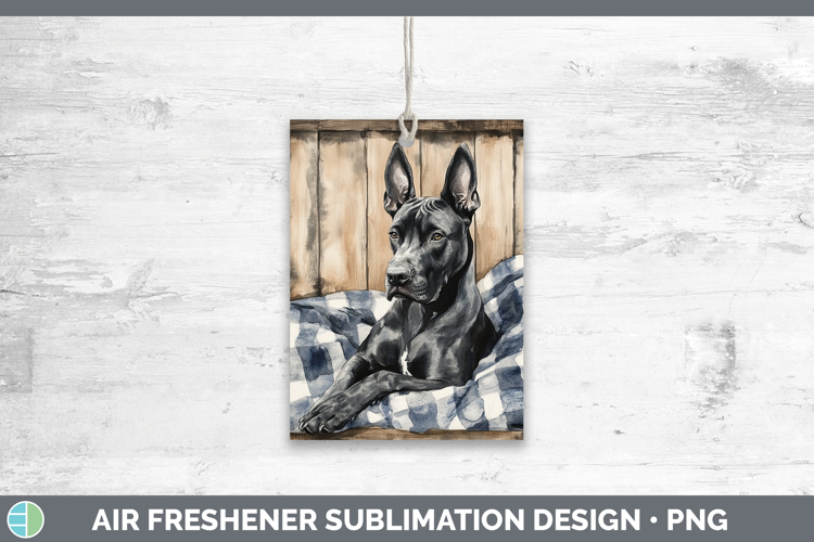 Dogs 01 Flannel Great Dane Air Freshener Sublimation Car Fre