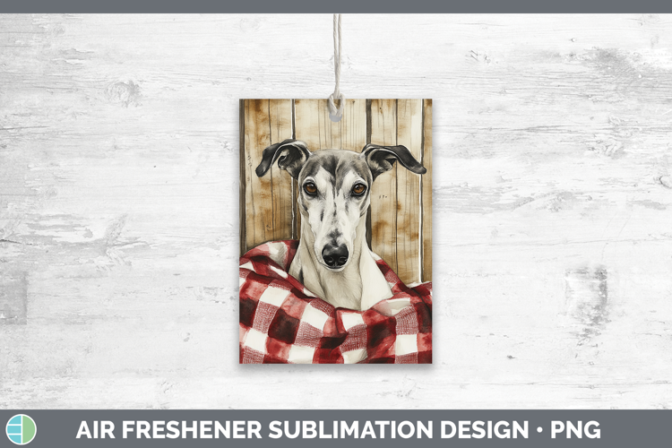 Dogs 01 Flannel Greyhound Air Freshener Sublimation Car Fres
