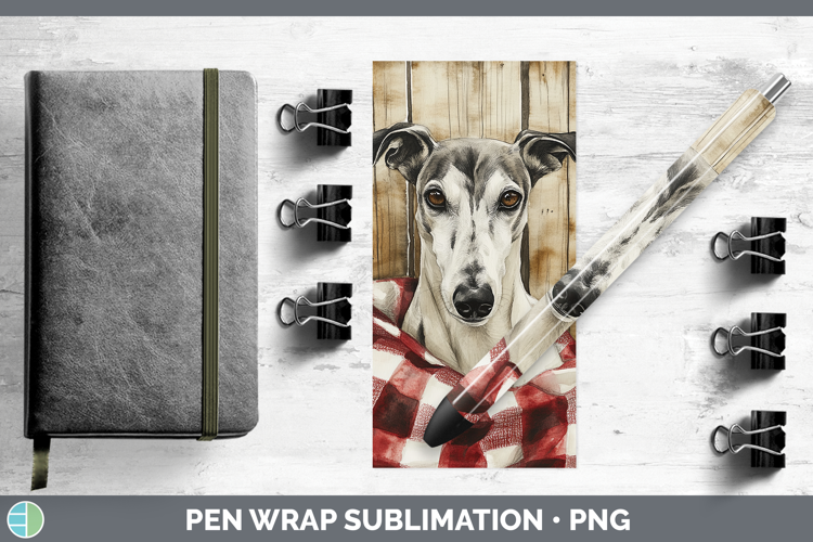 Dogs 01 Flannel Greyhound Pen Wrap Sublimation Pen Designs