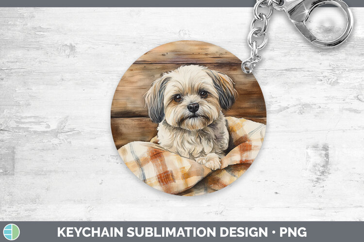 GorgeousDogs 01 Flannel Keychain design.