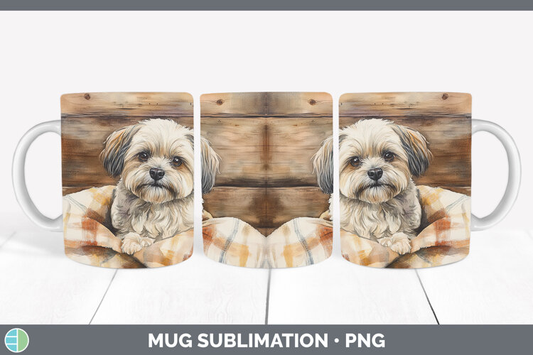 GorgeousDogs 01 Flannel Mug Wrap design.