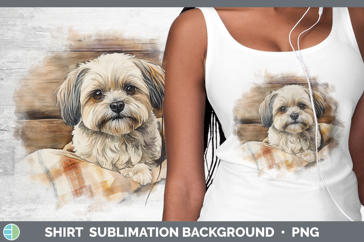 Dogs 01 Flannel Lhasa Apso Shirt Sublimation Background Desi