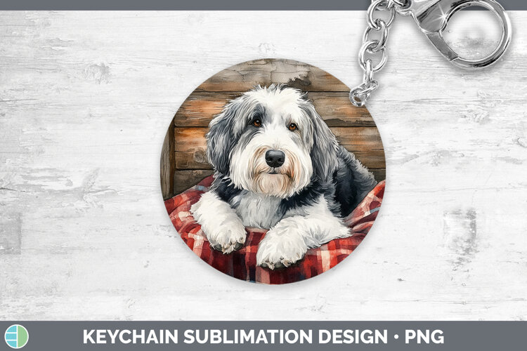 GorgeousDogs 01 Flannel Keychain design.