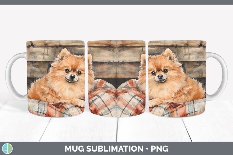 GorgeousDogs 01 Flannel Mug Wrap design.