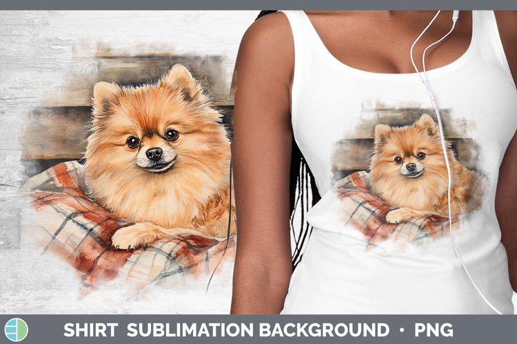 Dogs 01 Flannel Pomeranian Shirt Sublimation Background Desi