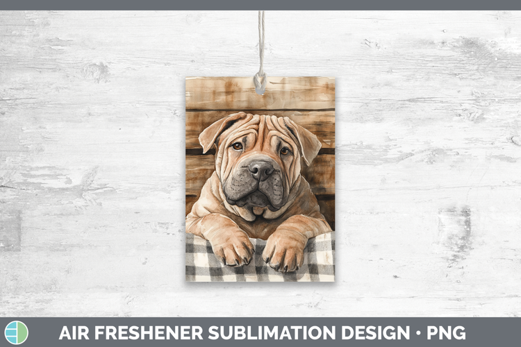 Dogs 01 Flannel Shar Pei Air Freshener Sublimation Car Fresh